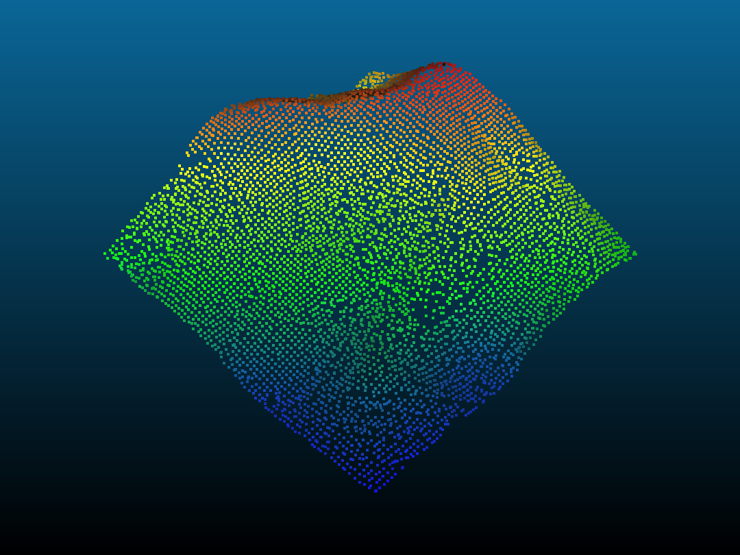 Reference cloud obtained by rasterize tool