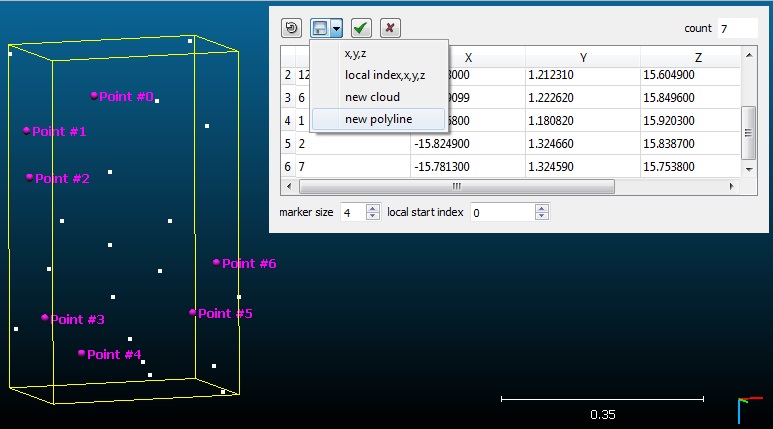 polyline picking