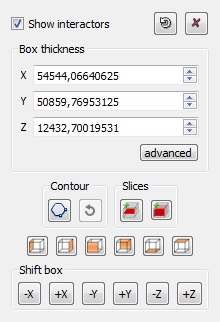 Cross Section Advanced button